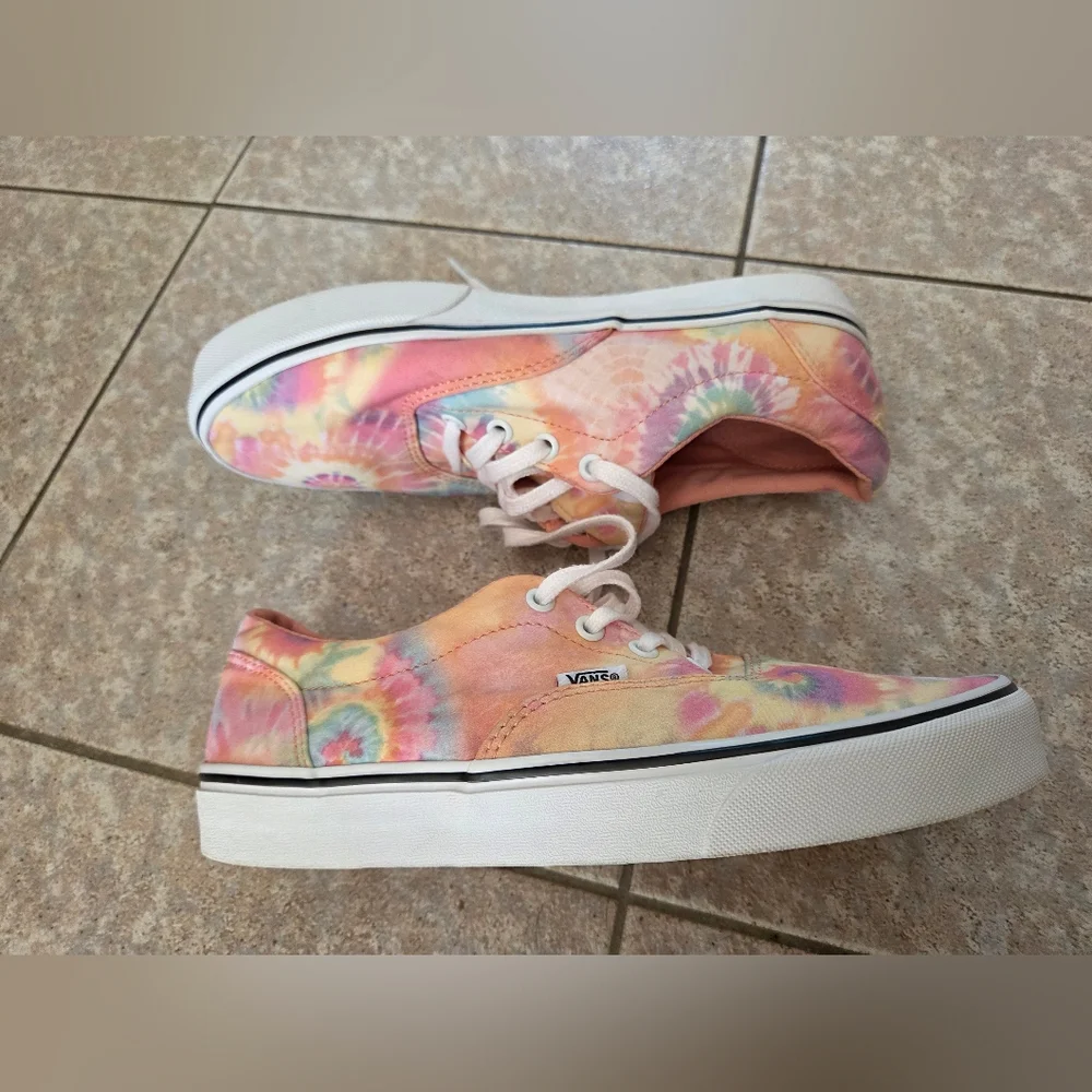 Vans Multicolor Tie-Dye Sneakers Sz 9 - Picture 3 of 6
